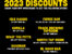 Discounts available at MPF2023 with your festival wristband.